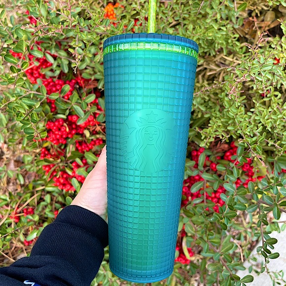 Starbucks Green Grid Tumbler 💚 Starbucks Mountain Dew Venti Tumbler cup - Picture 4 of 6